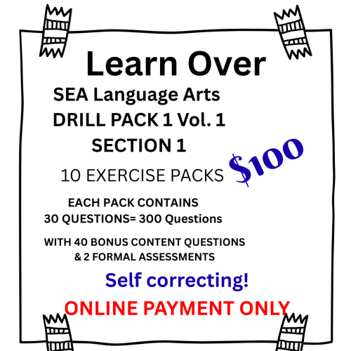 SEA Language Arts DRILL PACK 1 Vol. 1 Section 1